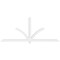 Ekena Millwork Redmond Architectural Grade PVC Gable Bracket, 108"W x 45"H x 4"D x 4"F, 10/12 Pitch GBP108X45X0404RED00 - alternate 4
